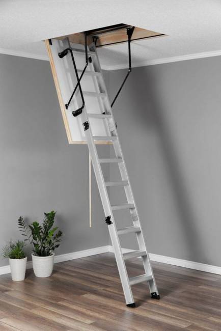 Алюминиевая чердачная лестница Alu-Profi