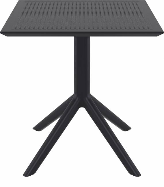 Стол пластиковый Sky Table 70 черный 700х700х740 мм