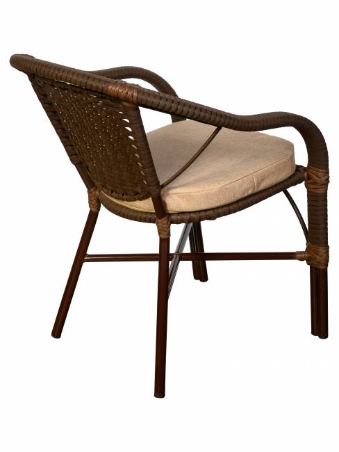 Кресло Denver (Денвер) из искусственного ротанга, орех