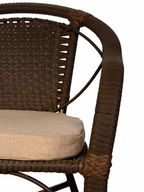 Кресло Denver (Денвер) из искусственного ротанга, орех