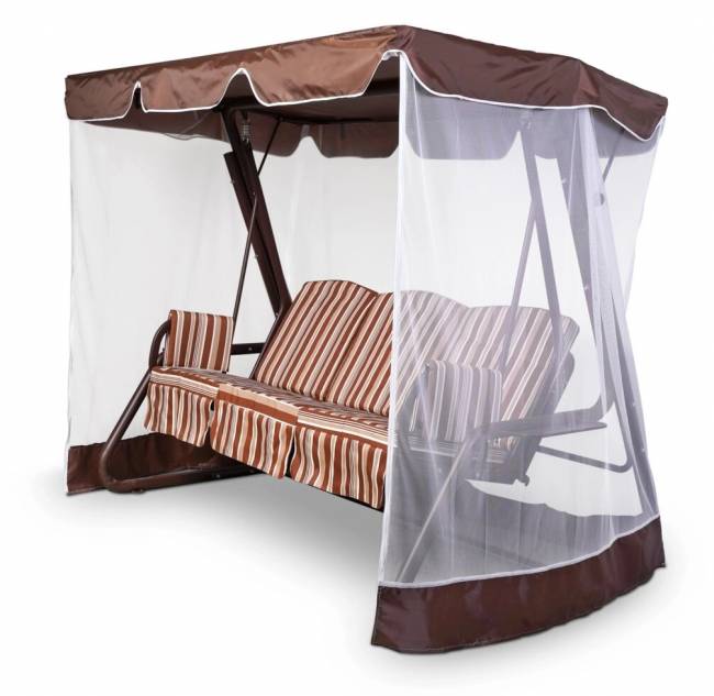 Тент-крыша + москитная сетка Элит Люкс Плюс 240х123х175, шоколад Тент-крыша + москитная сетка Элит Люкс Плюс 240х123х175, шоколад