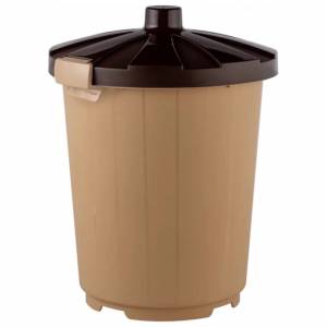 Бак круглый с крышкой 105л., коричневый Бак круглый с крышкой 105л., коричневый