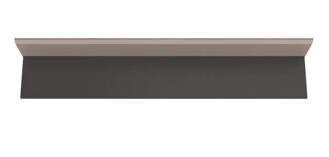 Полка открытая Сидней 16.486 цвет антрацит/МДФ веллюто капучино