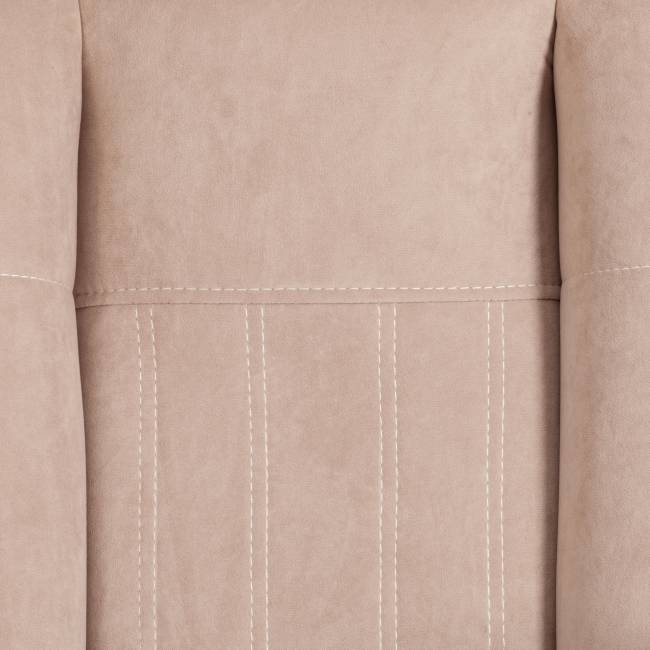 Кресло OXFORD хром флок , бежевый, 7 бежевый флок