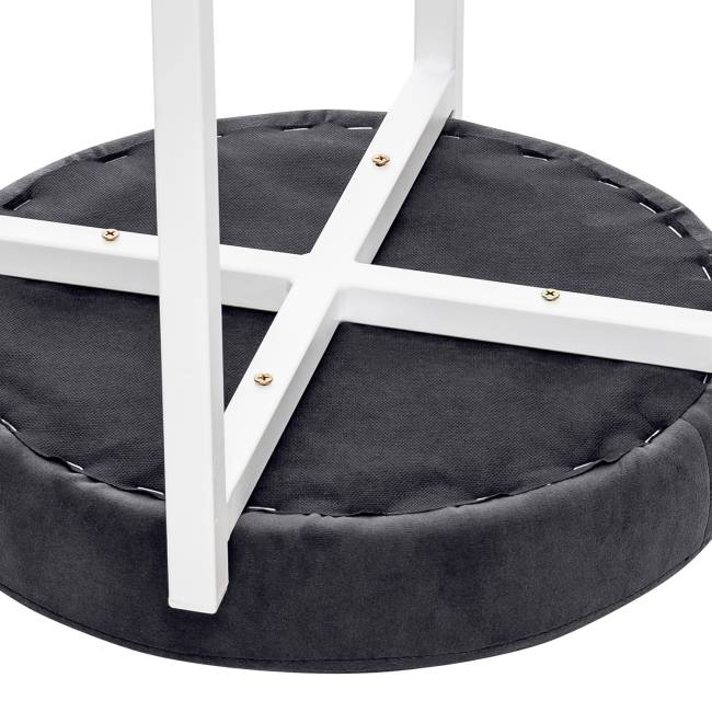 Табурет Leset Авис профиль Ultra Grafit Белый