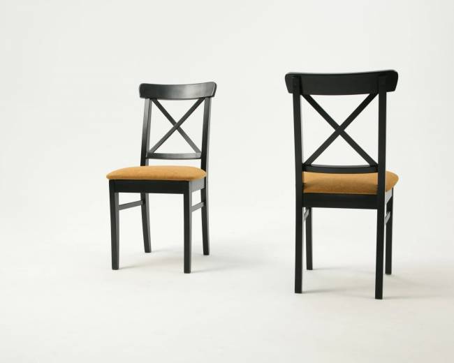 Стул Ингольф ПМ чёрный/карри