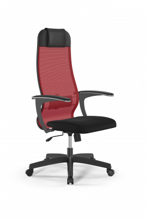 Кресло Sit 10 B1-111U - X2+UMF(X1) /Ub00/Wh00/U0mL-b(M09.B02.G15.W01), красный-черный