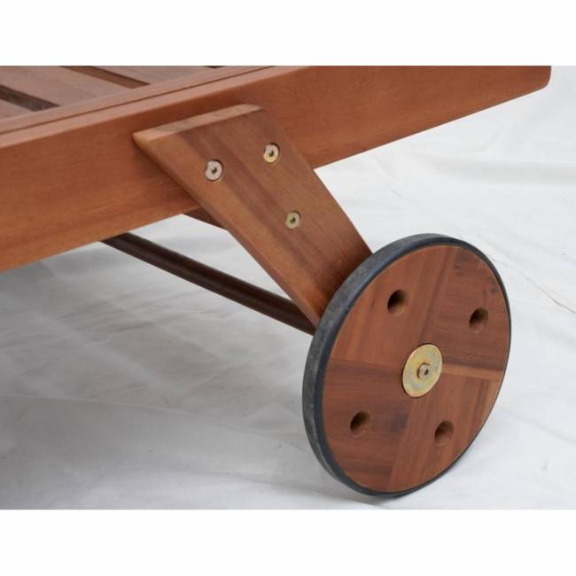 Шезлонг-лежак A37C Grey-Blue, бежевый