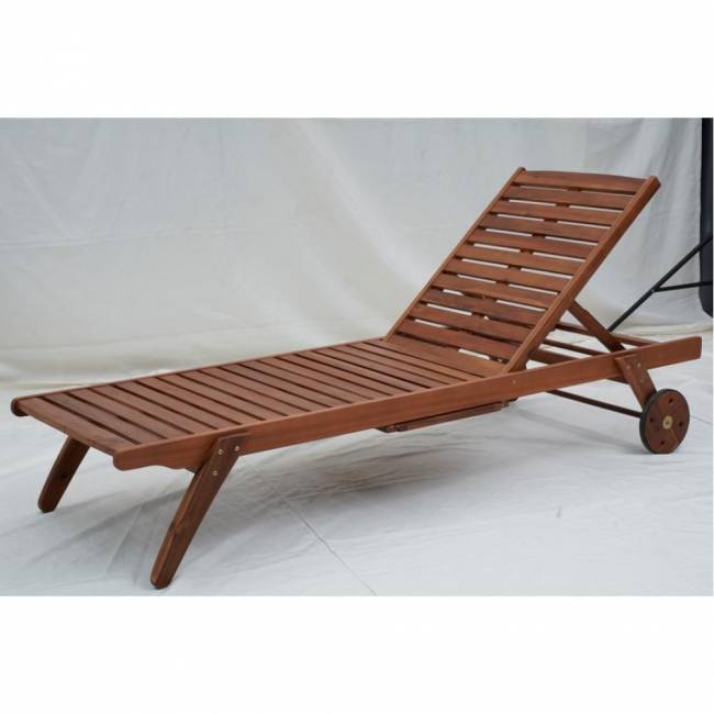 Шезлонг-лежак A37C Grey-Blue, бежевый