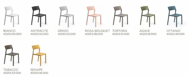 Стул пластиковый Trill Bistrot тортора 500х515х825 мм Стул пластиковый Trill Bistrot тортора 500х515х825 мм