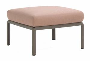 Пуф пластиковый с подушкой Komodo Pouf тортора, розовый 720х720х475 мм