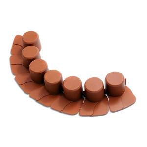 Бордюр для сада Palisada 4.05м 8шт. ц. терракотовый Бордюр для сада Palisada 4.05м 8шт. ц. терракотовый