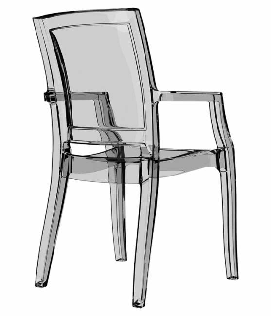 Кресло прозрачное Arthur прозрачный 560х600х910 мм