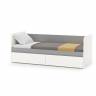 Мебель детская Торонто компоновка № 26 цвет белый шагрень/стальной серый Мебель детская Торонто компоновка № 26 цвет белый шагрень/стальной серый