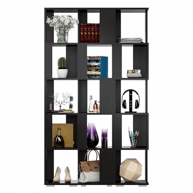 Комплект их 3-х открытых стеллажей цвет венге