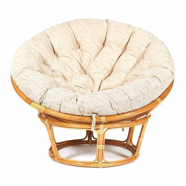 Кресло Папасан/Papasan (23/01 W) /с подушкой и ремешками/ диаметр подушки 129см, 115х101х104см, медовый, ткань старт Honey (мед) Кресло Папасан/Papasan (23/01 W) /с подушкой и ремешками/ диаметр подушки 129см, 115х101х104см, медовый, ткань старт Honey (мед)