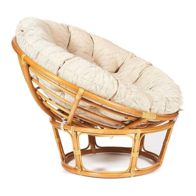 Кресло Папасан/Papasan (23/01 W) /с подушкой и ремешками/ диаметр подушки 129см, 115х101х104см, медовый, ткань старт Honey (мед) Кресло Папасан/Papasan (23/01 W) /с подушкой и ремешками/ диаметр подушки 129см, 115х101х104см, медовый, ткань старт Honey (мед)