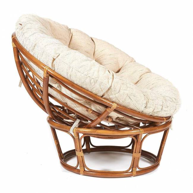 Кресло Папасан/Papasan (23/01 W) /с подушкой и ремешками/ диаметр подушки 129см, 115х101х104см, пекан орех, ткань старт Pecan (орех) Кресло Папасан/Papasan (23/01 W) /с подушкой и ремешками/ диаметр подушки 129см, 115х101х104см, пекан орех, ткань старт Pecan (орех)