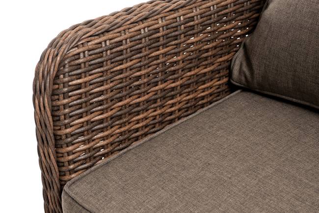 "Прованс" диван из искусственного ротанга трехместный, цвет коричневый "Прованс" диван из искусственного ротанга трехместный, цвет коричневый