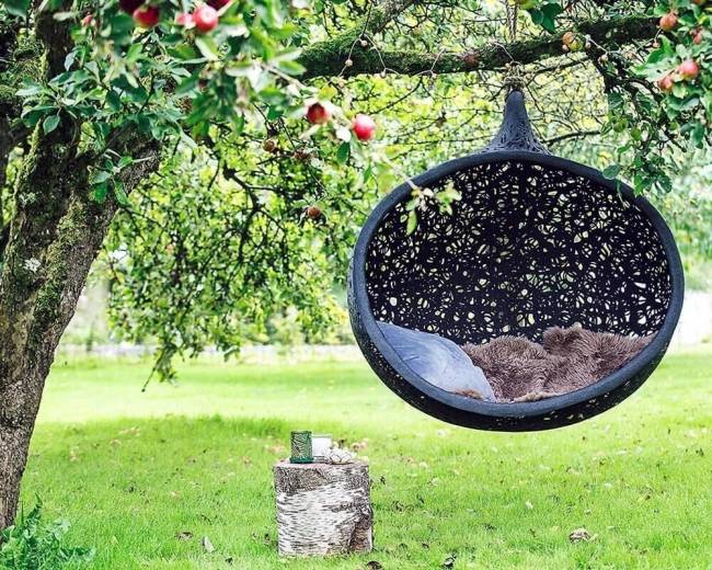 Подвесное кресло-кокон "Bios Mini", Черное