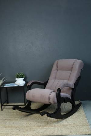 Кресло-качалка Родос, ткань кофе с молоком