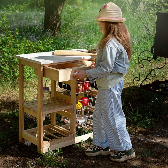 Тумба с баром и корзинами белый/лак Тумба с баром и корзинами белый/лак