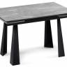 Обеденный стол Бэйнбрук 120х80х76 серый мрамор / графит Обеденный стол Бэйнбрук 120х80х76 серый мрамор / графит