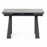 Обеденный стол Бэйнбрук 120х80х76 серый мрамор / графит Обеденный стол Бэйнбрук 120х80х76 серый мрамор / графит