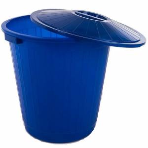 Бак круглый с крышкой 80 л., синий Бак круглый с крышкой 80 л., синий