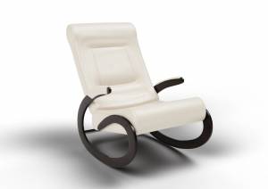 Кресло-качалка Мальта, экокожа крем