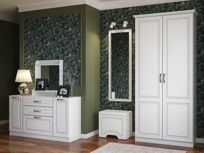 Зеркало навесное высокое Ливерпуль 03.242 цвет ясень ваниль