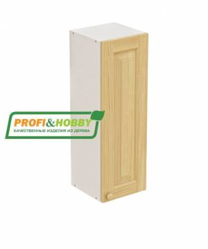 Шкаф навесной 300х340х960 + фасад сосна бесцветный лак
