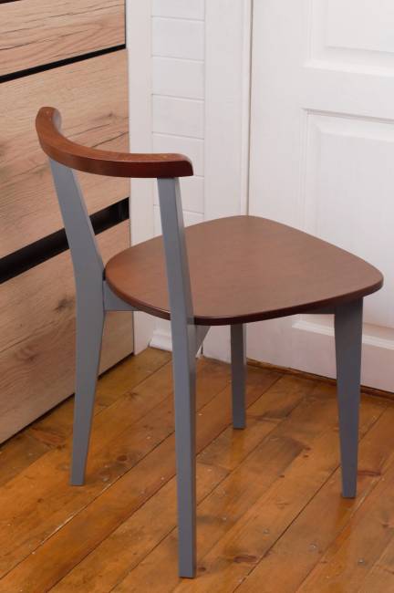 Стул Франк Ж, Орех/Серый