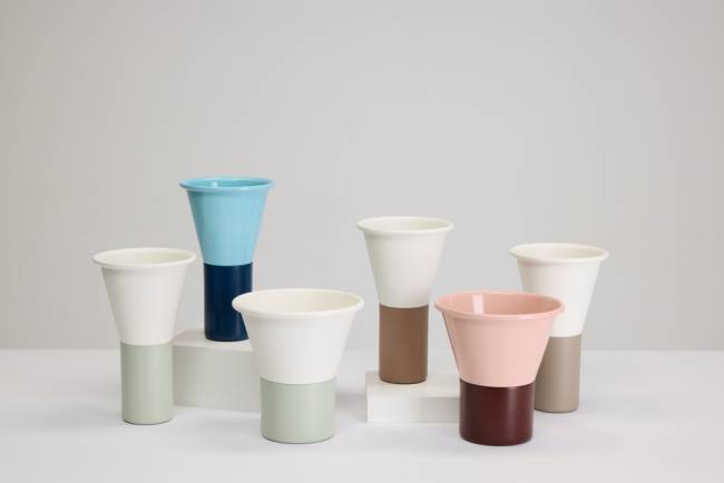 Ваза для цветов Mimosa лен, тортора Ø195х310 мм Ваза для цветов Mimosa лен, тортора Ø195х310 мм