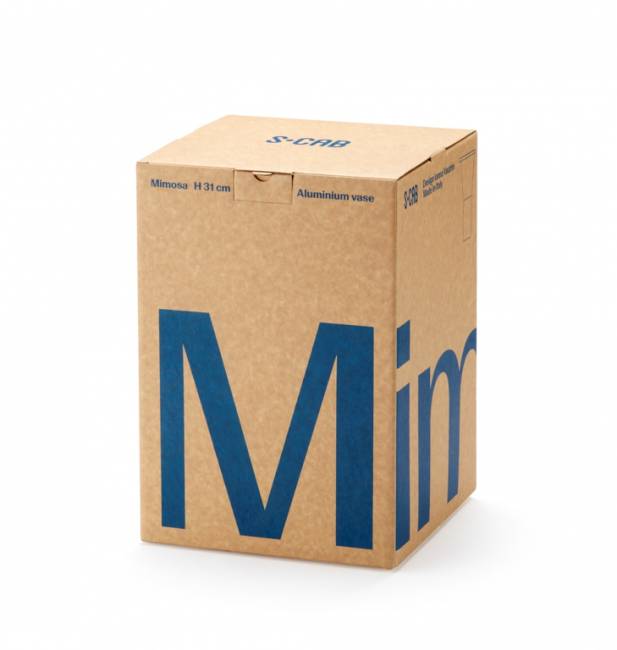 Ваза для цветов Mimosa лен, зеленый шалфей Ø195х310 мм